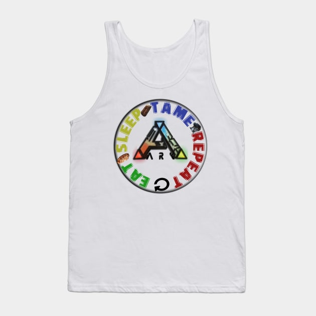 Ark - EAT SLEEP TAME REPEAT Tank Top by chrisioa